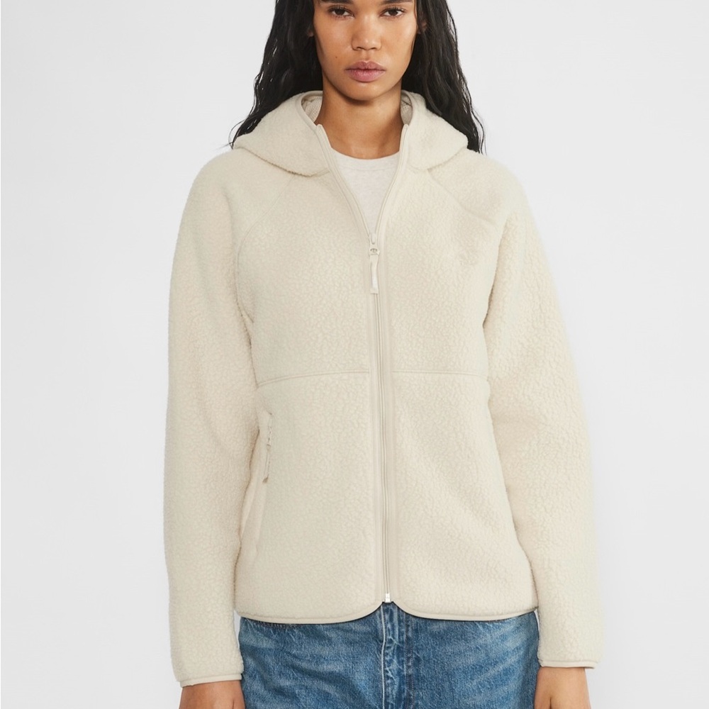 Women's Cream Fleece Jacket